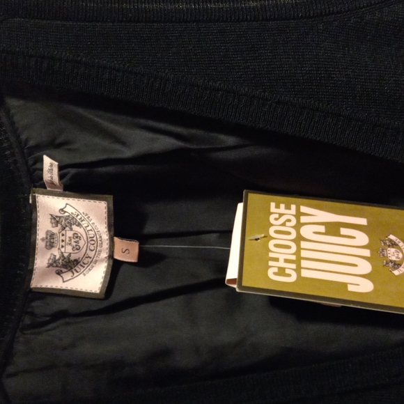 NWT JUICY COUTURE BLACK & GOLD SLEEVELESS VEST - Picture 6 of 6